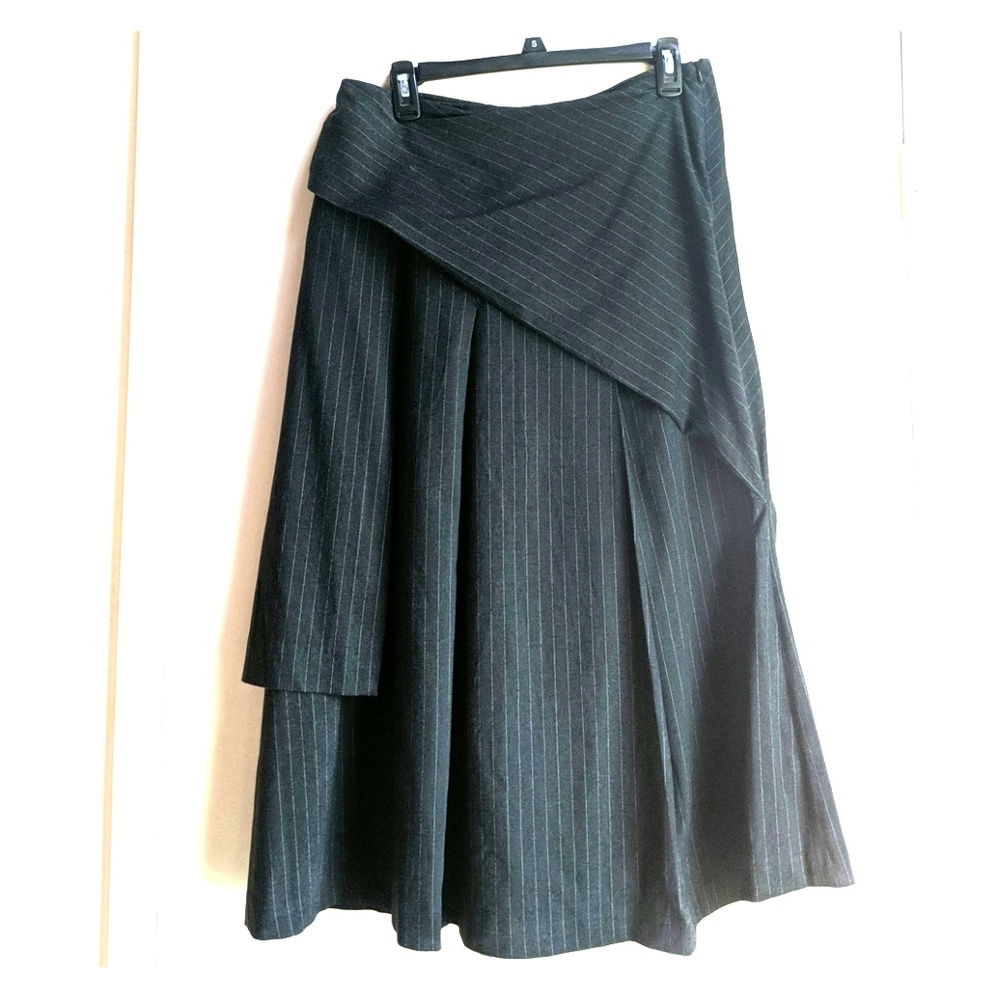 Office Goth Pinstripe Skirt